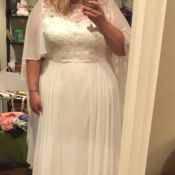 Joanna hope cape wedding dress Clearance